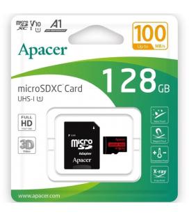 Tarjeta de memoria apacer 128gb xc uhs 1 con adaptador/ clase 10/ 100mbs