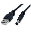 Cable cable usb tipo a a m 5.5mm startech 0.91m - macho - macho - negro