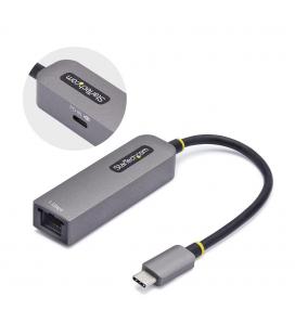 Adaptador usb tipo c a ethernet startech macho - hembra - gris
