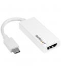 Adaptador usb tipo c a hdmi startech macho - hembra - blanco