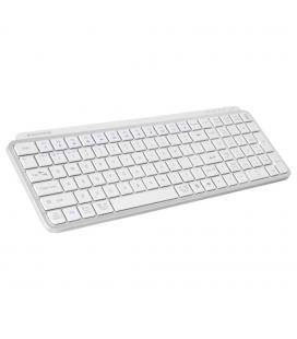 Teclado mars gaming mksilenkeyswfr inalambrico blanco frances