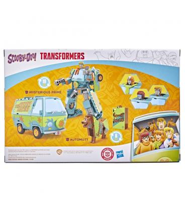 Set figuras hasbro transformers scooby doo mysterious prime & automutt