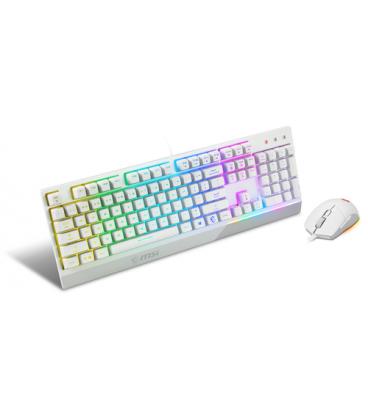 MSI S11-04ES305-CLA teclado Ratón incluido Juego USB QWERTY Italiano Blanco