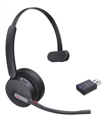 Yealink WH64 Hybrid Mono Teams Auriculares Inalámbrico Diadema Oficina/Centro de llamadas MicroUSB Bluetooth Negro
