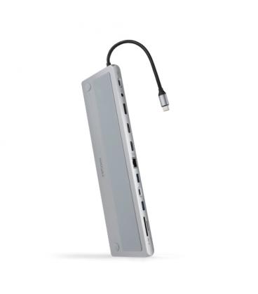 Docking tipo-c nanocable 10.16.1012/ 3xusb/ 1xusb tipo-c/ 2xhdmi 4k/ 1xdisplayport/ 1xrj45/ 1xlector tarjetas/ 1xjack 3.5/