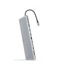 Docking tipo-c nanocable 10.16.1012/ 3xusb/ 1xusb tipo-c/ 2xhdmi 4k/ 1xdisplayport/ 1xrj45/ 1xlector tarjetas/ 1xjack 3.5/