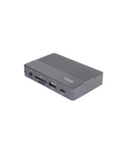 Docking usb tipo-c tooq tqe-2242g/ ranura ssd m.2/ 1xhdmi/ 1xrj45/ 1xusb/ 1xusb tipo-c/ 1xlector tarjetas/ 1x jack 3.5/ 1xusb