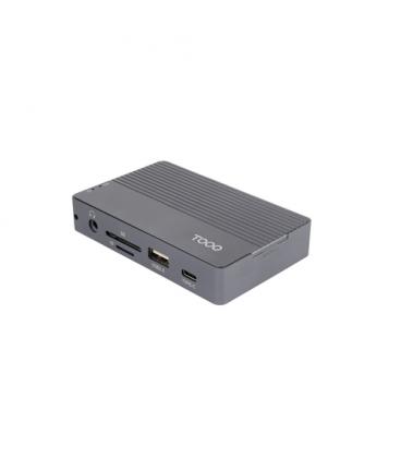 Docking usb tipo-c tooq tqe-2242g/ ranura ssd m.2/ 1xhdmi/ 1xrj45/ 1xusb/ 1xusb tipo-c/ 1xlector tarjetas/ 1x jack 3.5/ 1xusb