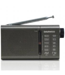 Radio portátil daewoo dw1035/ a pilas/ gris oscuro