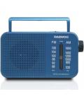 Radio portátil daewoo dw1120/ con cable/ a pilas/ azul