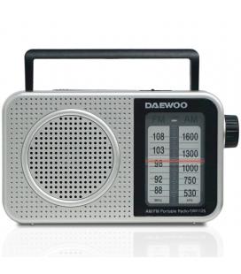 Radio portátil daewoo dw1125/ a pilas/ gris metalizado