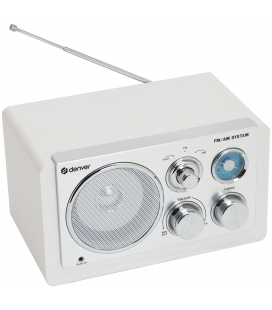 RADIO DENVER DE DISEÑO MODERNO BLANCA