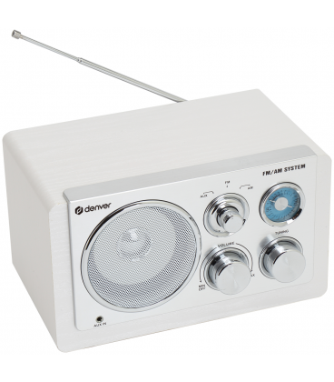 RADIO DENVER DE DISEÑO MODERNO BLANCA