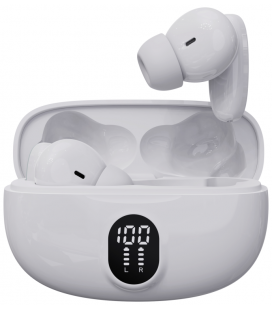 AURICULARES BLUETOOTH DENVER INALAMBRICOS CON EFECTO DE LUZ BLANCO
