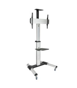 TooQ FS1870M-B soporte para pantalla de señalización 94 cm (37") Negro, Plata