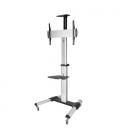 TooQ FS1870M-B soporte para pantalla de señalización 94 cm (37") Negro, Plata