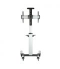 TooQ FS1870M-B soporte para pantalla de señalización 94 cm (37") Negro, Plata