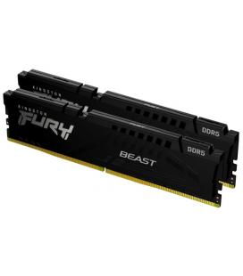 Memoria ram ddr5 32gb 2x16gb kingston - 6400mt - s - fury beast - cl32 - negro