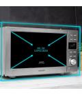 Microondas cecotec grandheat 2010 flatbed steel 700w grill 900w 20l
