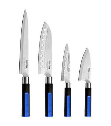 Pack 6 piezas monix solid+ m355003/ 4 cuchillos santoku/ 1 tijeras solid pro/ 1 tacoma organizadora