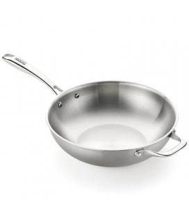 Sartén monix wok planet inox m212028/ ø28cm/ aluminio fundido/ apta para inducción