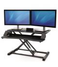 Soporte de sobremesa elevable fellowes sit-stand lotus corsivo/ hasta 15kg/ negro