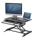 Soporte de sobremesa elevable fellowes sit-stand lotus lt/ hasta 17kg/ negro