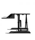 Soporte de sobremesa elevable fellowes sit-stand lotus lt/ hasta 17kg/ negro