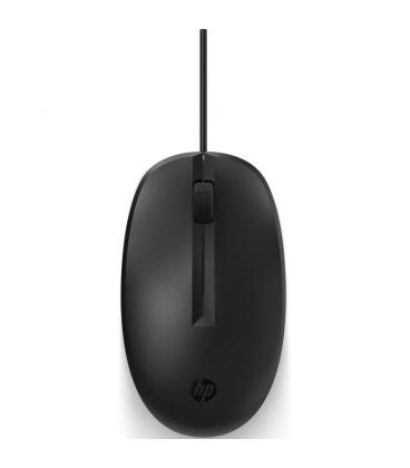 Ratón hp 125/ hasta 1200 dpi/ negro/ formato bulk