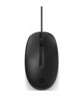 Ratón hp 125/ hasta 1200 dpi/ negro/ formato bulk