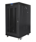 ARMARIO LANBERG RACK 19" 22U 800X1000 FLAT PACK PUERTA PERFORADA CON LCD NEGRO