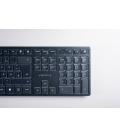 CHERRY KW 9100 SLIM teclado Universal RF Wireless + Bluetooth QWERTY Español Negro
