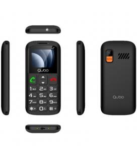 Teléfono móvil qubo p-186bkc 4g para personas mayores/ negro