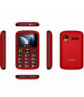 Teléfono móvil qubo p-186rd 4g para personas mayores/ rojo