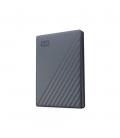 Disco duro externo hdd wd western digital 2tb my passport usb tipo c gris