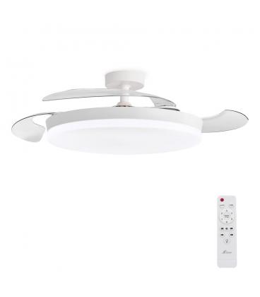 3nod - ventilador de techo con luz led concept ova motor dc 6 velocidades control remoto.