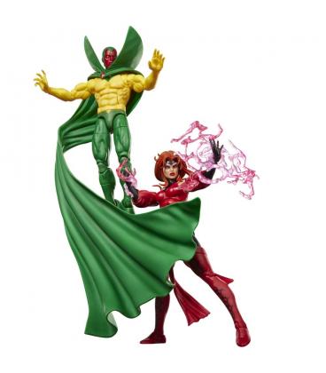 Pack 2 figuras marvel legends series earth's mightiest heroes avengers vision & scarlet witch