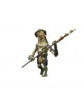 Figura hasbro star wars the mandalorian and grogu amani guard