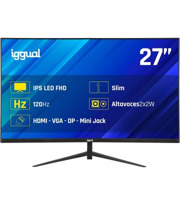 iggual Monitor 27" 1ms FHD 120Hz VGA HDMI DP MM