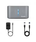 TooQ TQDS-805G base de conexión para disco duro USB 3.2 Gen 1 (3.1 Gen 1) Type-B Aluminio