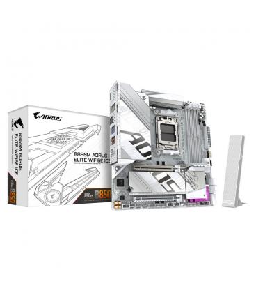 Placa base gigabyte b850m aorus elite wifi6e ice am5 matx - 4x ddr5