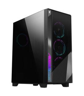 Caja ordenador gaming gigabyte gb - ac500g st atx argb vidrio negra