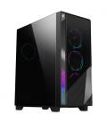 Caja ordenador gaming gigabyte gb - ac500g st atx argb vidrio negra
