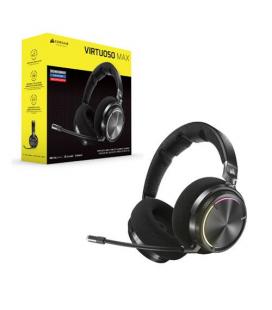 Auriculares gaming corsair virtuoso max inalambrico negro
