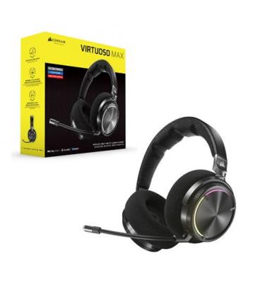 Auriculares gaming corsair virtuoso max inalambrico negro