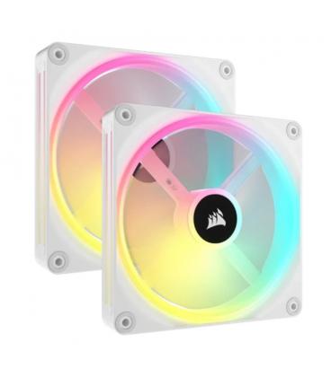 Ventilador caja corsair co - 9051008 - ww gaming rgb 2x 140mm blanco