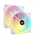 Ventilador caja corsair co - 9051008 - ww gaming rgb 2x 140mm blanco