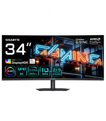Monitor curvo gaming gigabyte mo34wqc36 34 pulgadas wqhd 360hz
