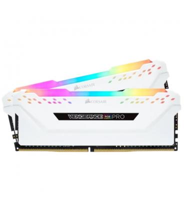 Memoria ram ddr4 16gb 2x8gb corsair vengeance rgb pro 3200mhz cl16 blanca