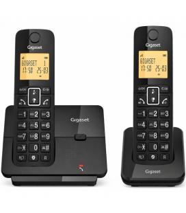 Teléfono inalámbrico gigaset essential 300 duo/ negro